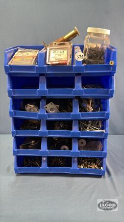 18 STACKABLE BINS IN SETS OF (3) WITH HARDWARE