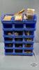 18 STACKABLE BINS IN SETS OF (3) WITH HARDWARE