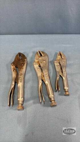 (3) PAIRS OF VISE GRIPS (7IN TO 9IN LONG)