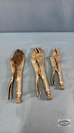 (3) PAIRS OF VISE GRIPS (7IN TO 9IN LONG)