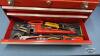 RED (3) DRAWER TOOL BOX WITH CONTENTS AND KEYS - 5