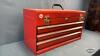RED (3) DRAWER TOOL BOX WITH CONTENTS AND KEYS - 7