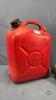 10 LITER GAS CAN WITH (2) METAL FUNNELS - 3