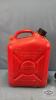 10 LITER GAS CAN WITH (2) METAL FUNNELS - 5