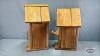 (2) WOODEN BIRD HOUSES - 2