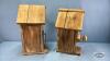 (2) WOODEN BIRD HOUSES - 4