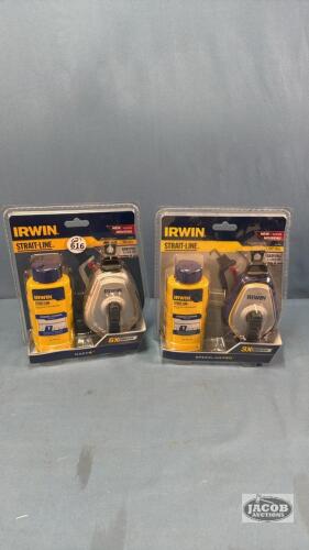 (2) IRWIN CHALK LINES NEW IN PACKAGE