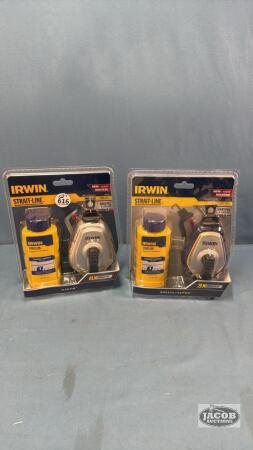 (2) IRWIN CHALK LINES NEW IN PACKAGE
