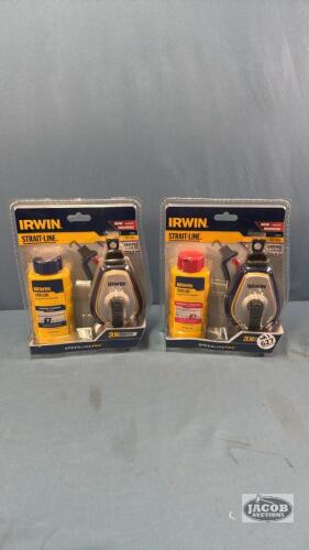 (2) IRWIN CHALK LINES NEW IN PACKAGE