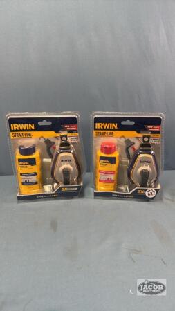 (2) IRWIN CHALK LINES NEW IN PACKAGE