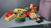 RUBBER TOTE WITH LID AND TOYS - 6