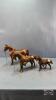 (3) PIECE METAL HORSE LOT