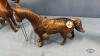 (3) PIECE METAL HORSE LOT - 7
