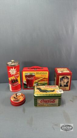 COCA-COLA TIN AND LUNCH BOX LOT