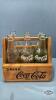 WOODEN REPRO COKE CARTON WITH (6) 6OZ. BOTTLES - 5