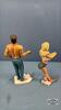 (2) RESIN BEER CAN HOLDER FIGURINES - 4