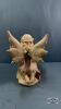 RESIN ANGEL ORNAMENT WITH MASONERY PLANTER - 6