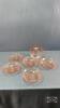 (6) 6IN PINK GLASS FRUIT NAPPIES