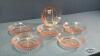 (6) 6IN PINK GLASS FRUIT NAPPIES - 4
