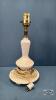 MILK GLASS HOBNAIL BEDROOM LAMP - 4