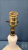 MILK GLASS HOBNAIL BEDROOM LAMP - 5