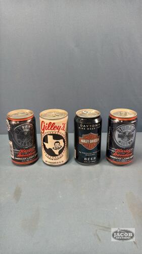 (4) UNOPENED BEER CANS