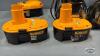 DEWALT 18VOLT DRILL AND BATTERY LOT - 3