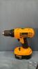 DEWALT 18VOLT DRILL AND BATTERY LOT - 5