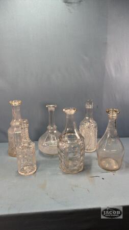(6) DECANTERS / BOTTLES