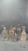(6) DECANTERS / BOTTLES