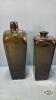 (6) OLD GREEN WISKEY BOTTLES - 4