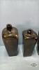 (6) OLD GREEN WISKEY BOTTLES - 5