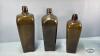 (6) OLD GREEN WISKEY BOTTLES - 6