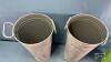 (2) 17IN TALL GALVANIZED SAP PAIL STYLE PLANTERS - 5
