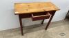 34IN LONG WOODEN TABLE WITH DRAWER - 4