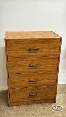 (4) DRAWER PRESS BOARD CHEST