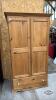 REPRO PINE (2) DOOR WARDROBE