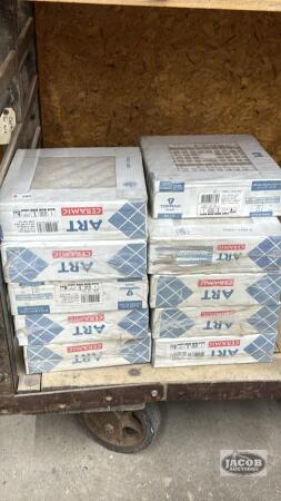 (10) BOXES OF MONTANA BIEGE 12IN X 12IN TILES