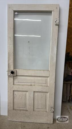 WOODEN RAISED PANEL EXTERIOR DOOR