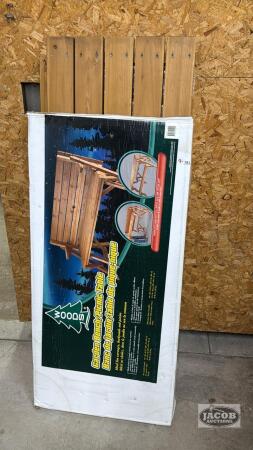 WOODS GARDEN BENCH / PICNIC TABLE KIT NEW IN BOX