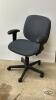 ROLLING (5) CASTER BLUE OFFICE CHAIR