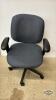 ROLLING (5) CASTER BLUE OFFICE CHAIR - 2