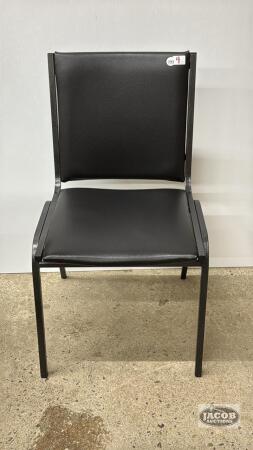 VINYL/ METAL STACKING CHAIR