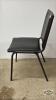 VINYL/ METAL STACKING CHAIR - 3