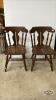 (2) WOODEN DINNING ROOM CHAIRS