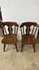 (2) WOODEN DINNING ROOM CHAIRS - 2