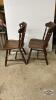 (2) WOODEN DINNING ROOM CHAIRS - 3