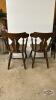 (2) WOODEN DINNING ROOM CHAIRS - 4
