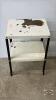 METAL UTILITY STAND THAT NEEDS REPAINTING - 2