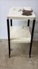 METAL UTILITY STAND THAT NEEDS REPAINTING - 3